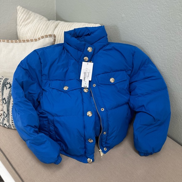 Anine Bing Blue Puffer Jacket No Tags- In excellent condition! - Picture 1 of 12